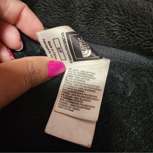 The north face women’s caroluna jacket quilted fleece lined black  size … - Picture 10 of 14